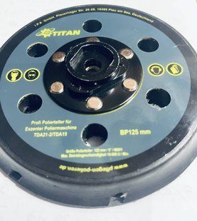 Платформа полірувальна TITAN 125мм TDA 15/21 214846 USBP125 фото