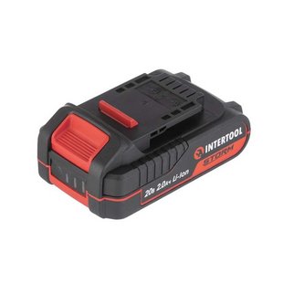 Аккумулятор 20 В, Li-ion, 2.0 Ач, индикатор уровня заряда INTERTOOL WT-0340 203314 WT-0340 фото