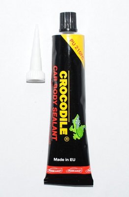 Герметик поліуретановий для швів CROCODILE чорний туба 60мл 179762 179762 фото