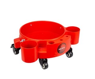 Підставка під відро на коліщатках MaxShine Rolling Bucket Dolly червона 213144 702307 фото