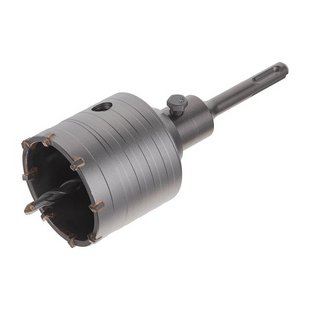 Свердло корончасте по бетону 65мм + Перехідник SDS Plus 100мм INTERTOOL SD-7065 193226 SD-7065 фото