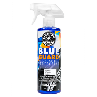 Поліроль-спрей для захисту пластика і гуми Chemical Guys Blue Guard II Wet Look Premium Dressing 473мл 196829 TVD103_16 фото