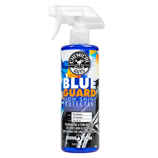 Полироль-спрей для защиты пластика и резины Chemical Guys Blue Guard II Wet Look Premium Dressing 473мл 196829 TVD103_16 фото