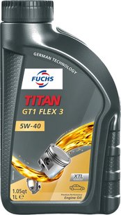 Олива моторна синтетична TITAN GT1 FLEX 3 5w40 1л 164313 164313 фото