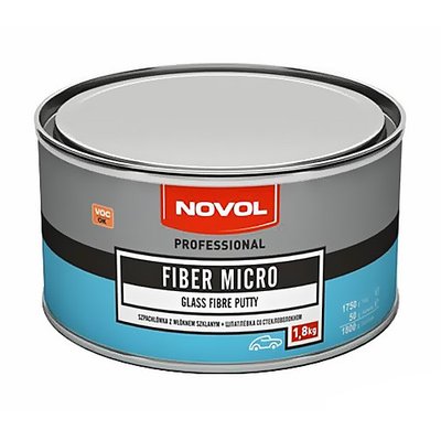 Шпаклівка зі скловолокном NOVOL Fiber Micro 1235 1,8кг 154902 1235 фото