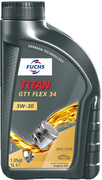 Олива моторна синтетична TITAN GT1 FLEX 34 5w30 1л 210067 210067 фото