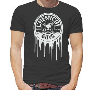 Футболка брендовая Chemical Guys White Dripping Logo T-Shirt L SHE714L 209104 SHE714L фото