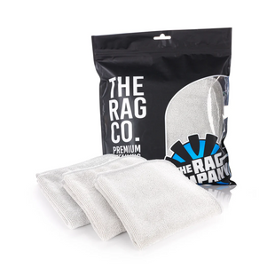 Набор микрофибровых полотенец Premium FTW The Rag Company 40*40 см Серо-белый 3 шт TRC-1208 фото