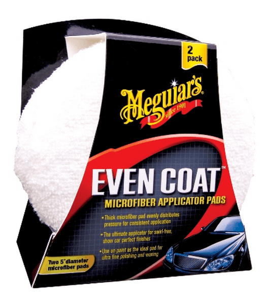 Набір аплікаторів мікрофібрових Meguiar's X3080EU Even Coat Applicator Pads 12.5см 2шт 209021 X3080EU фото