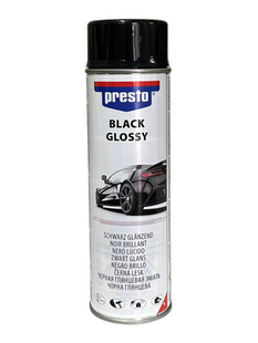Краска аэрозольная акриловая PRESTO черная гянцевая 500мл 152012 152012 фото