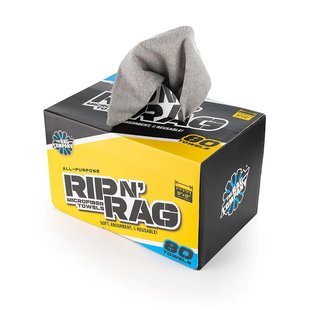 Набір рушників мікрофібрових Рулон Rip N Rag TRC сірий 30*30см 80шт 213657 RIP-N-RAG-ICGRY-80CT фото