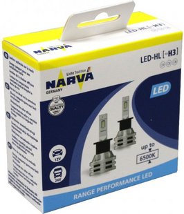 Комплект ламп світлодіодних LED H3 RPL2 12/24V 19W Narva 2шт 206326 18058 фото