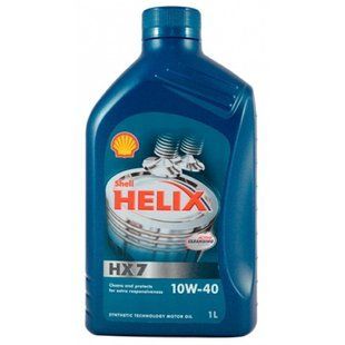 Масло моторное полусинтетическое SHELL Helix HX7 10w40 1л 138749 138749 фото