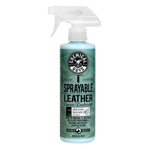 Очиститель и кондиционер для кожи с витамином Е и алоэ Chemical Guys Sprayable Leather Cleaner 473мл 196818 SPI103_16 фото