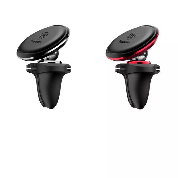 Тримач в машину Baseus Magnetic Air Vent Car Mount With Cable Clip чорний 213341 161050001 фото