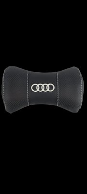 Подушка на підголівник з логотипом авто Audi екошкіра 209344 209344 фото