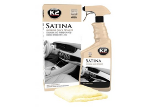 Очиститель полироль пластика с микрофиброй K2 SATINA ENERGY FRUIT 770мл+ MIKROFIBRA 40X40CM 210255 G417EF фото