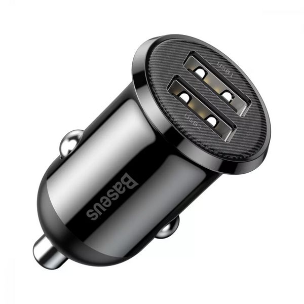 Автомобильное зарядное устройство Baseus Grain Pro 4.8A 2USB (black) 208810 CCALLP-01 фото