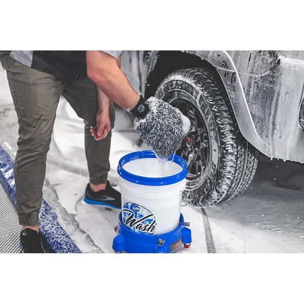 Перчатка микрофибровая Cyclone Ultra Wash Mitt Combo The Rag Company черная/синяя 1шт 215344 ULTRA-MITT-BLK-BLU1ш фото