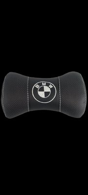 Подушка на підголівник із логотипом авто BMW екошкіра 209343 209343 фото