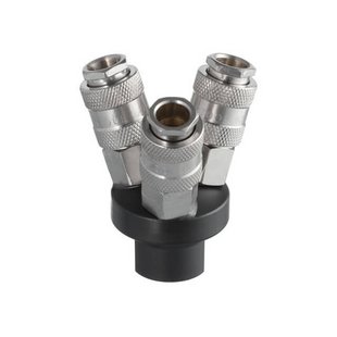 Разветвитель воздуха 1/4” на 3 выхода W-образный 10 bar INTERTOOL PT-1853 205768 PT-1853 фото