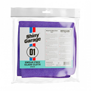 Набор салфеток для стекла Shiny Garage Smear Free Glass Cloth 40*40см 207627 000168 фото