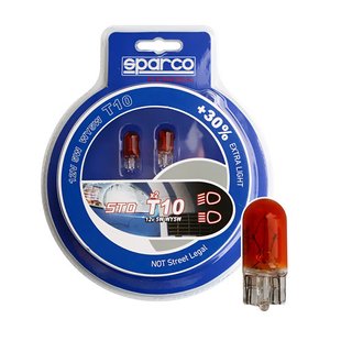 Лампа накаливания SPARCO WY5W 12V 5W +30% желтая 2шт 168666 SPCB0008 фото