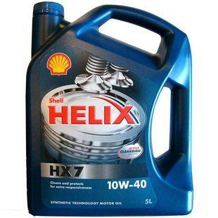 Масло моторное полусинтетическое SHELL Helix HX7 10w40 5л 205741 205741 фото