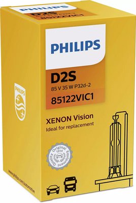 Лампа ксенонового світла D2S Vision 85V 35W P32d-2 C1 Philips 186217 85122VIC1 фото