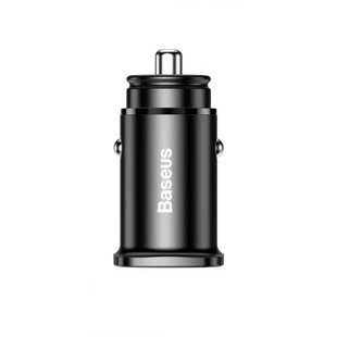 Автомобільний зарядний пристрій Baseus Square Metal PD 3.0 QC 4.0+ 30W USB + Type-C 209071 CCALL-AS01 фото