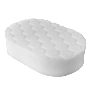 Аплікатор для нанесення восків білий Chemical Guys WHITE HEX LOGIC HAND APPLICATOR PAD 208092 BUFX202 фото