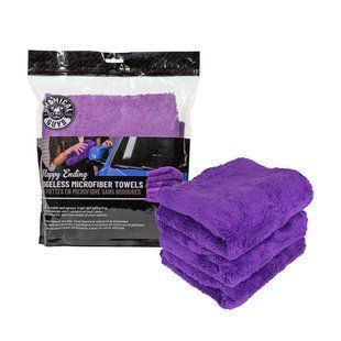 Рушник із мікрофібри Happy Ending purple 40х40см Chemical Guys 3шт 214285 MIC348_03 фото