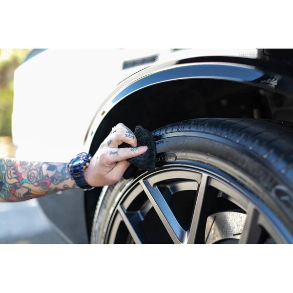 Аплікатор мікрофибровый Terry Detailing Sponge Applicator The Rag Company чорний 3*8см 1шт 213660 LE-SPONGE-TERRY-BLK-1PK фото