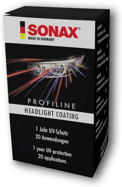 Керамическое защитное покрытие для пластиковых фар SONAX PROFILINE Headlight Coating UV-filter 201473 276541 фото