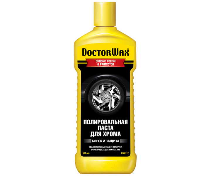 Паста полировальная для хрома Doctor Wax Chrome Polish&Protector 300мл 191453 DW8317 фото