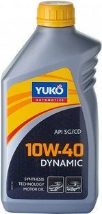 Масло моторное полусинтетическое YUKO Dynamic 10w40 API SG/CD 1л 170719 0010108001 фото