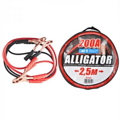 Дроти прикурювача Alligator 200А 2,5м сумка BC622 203436 BC622 фото