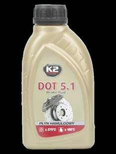 Гальмова рідина K-2 TURBO DOT 5.1 BRAKE FLUID 500мл 212296 T105 фото