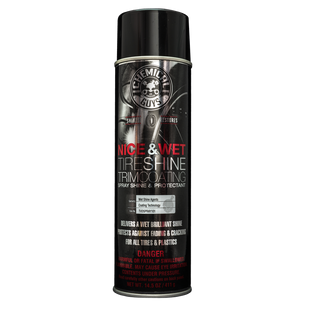 Засіб для відновлення гуми nice and wet tire shine trim coating aerosol Chemical Guys 340мл 208215 TVDSPRAY101 фото