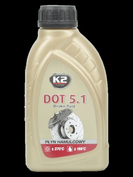 Тормозная жидкость K-2 TURBO DOT 5.1 BRAKE FLUID 500мл 212296 T105 фото