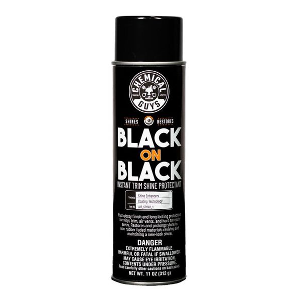 Засіб для чорніння гуми BLACK ON BLACK AEROSOL SPRAY DRESSING, PROTECTANT Chemical Guys 453мл 211852 AIR_SPRAY1 фото