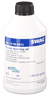 Жидкость для гидроусилителя руля SWAG POWER STEERING FLUI желтая 1л 210684 10908972 фото