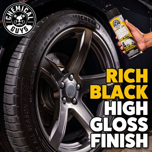 Засіб для шин CLING ON TIRE FOAM HIGH GLOSS 3 IN 1 CLEANER, PROTECTANT, & DRESSI Chemical Guys 562мл 211853 TVDSPRAY103 фото