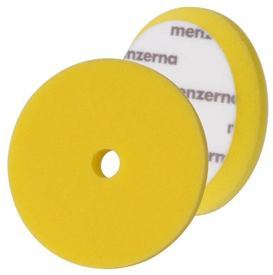 Круг полірувальний Medium Cut на липучці MENZERNA 95мм PREMIUM, середньої жорсткості, жовтий 198188 26907.099.001 фото