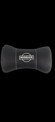 Подушка на підголівник із логотипом авто Nissan екошкіра 209350 209350 фото