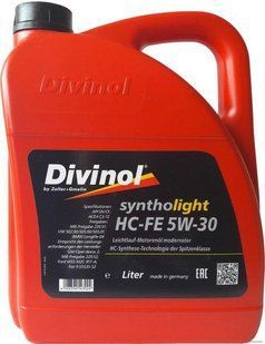 Масло моторное синтетическое DIVINOL Syntholight HC-FE 5w30 4л 180518 180518 фото