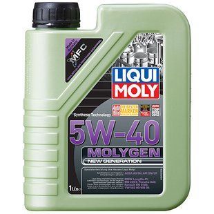 Масло моторное синтетическое LIQUI MOLY Molygen New Generation 5W40 1л 166919 9053 фото