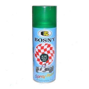 Краска аэрозольная металлик BOSNY 2604 зеленая 400мл 147697 147697 фото