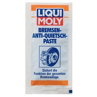 Мастило синтетичне для гальмівної системи LIQUI MOLY Bremsen-Anti-Quietsch-Paste 10мл 151080 3078 фото