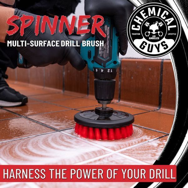 Щітка для килимів та тканинної оббивки Chemical Guys Carpet Brush With Drill Attachment (Heavy) ACC508 207269 ACC508 фото